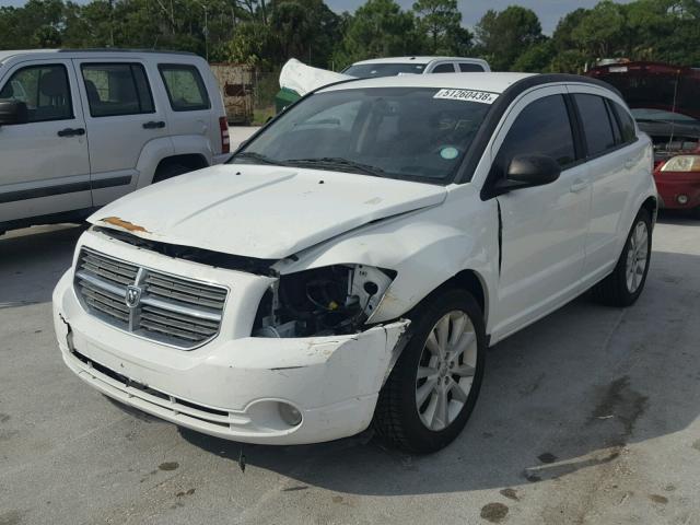 1B3CB5HAXBD128468 - 2011 DODGE CALIBER HE WHITE photo 2