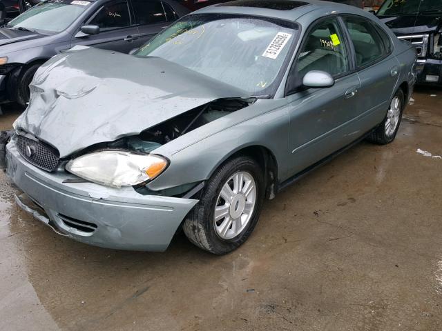 1FAFP56265A274533 - 2005 FORD TAURUS SEL GREEN photo 2