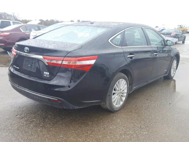 4T1BD1EB3EU028108 - 2014 TOYOTA AVALON HYB BLACK photo 4