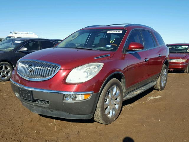 5GAKRCED8BJ159228 - 2011 BUICK ENCLAVE CX MAROON photo 2