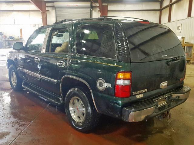 1GKEK13ZX2J255630 - 2002 GMC YUKON GREEN photo 3