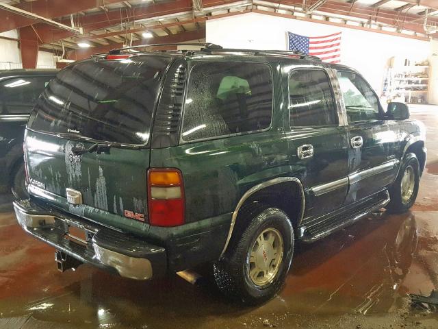 1GKEK13ZX2J255630 - 2002 GMC YUKON GREEN photo 4