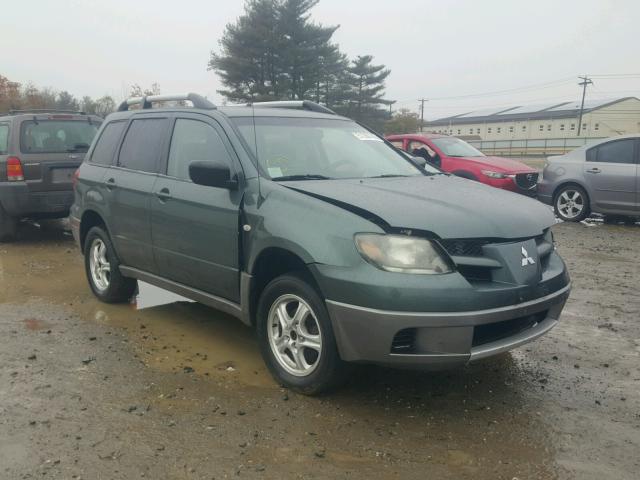 JA4LZ31F24U003983 - 2004 MITSUBISHI OUTLANDER GREEN photo 1