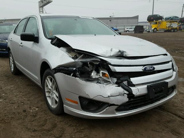 3FAHP0GA3CR114467 - 2012 FORD FUSION S GRAY photo 1