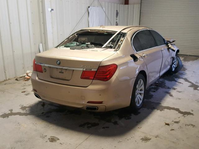 WBAKB8C50ACY64410 - 2010 BMW 750 LI GOLD photo 4