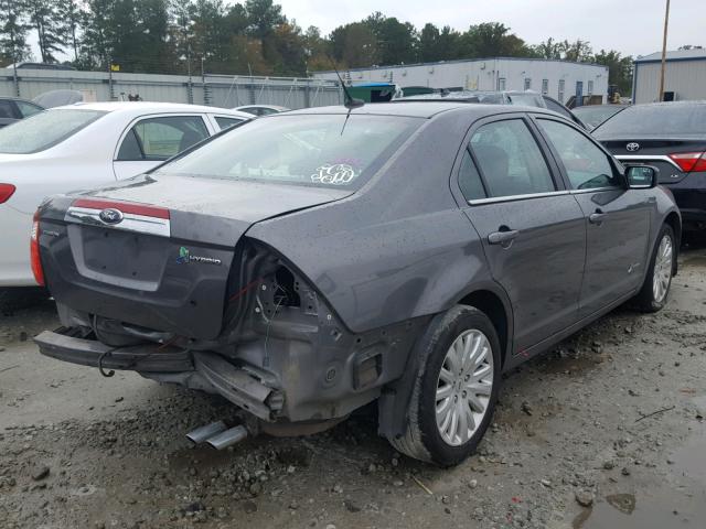 3FADP0L36CR345868 - 2012 FORD FUSION HYB GRAY photo 4