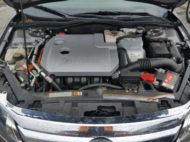 3FADP0L36CR345868 - 2012 FORD FUSION HYB GRAY photo 7