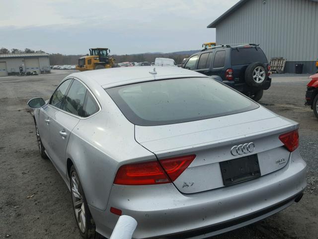 WAU3GAFC0DN019346 - 2013 AUDI A7 PRESTIG SILVER photo 3