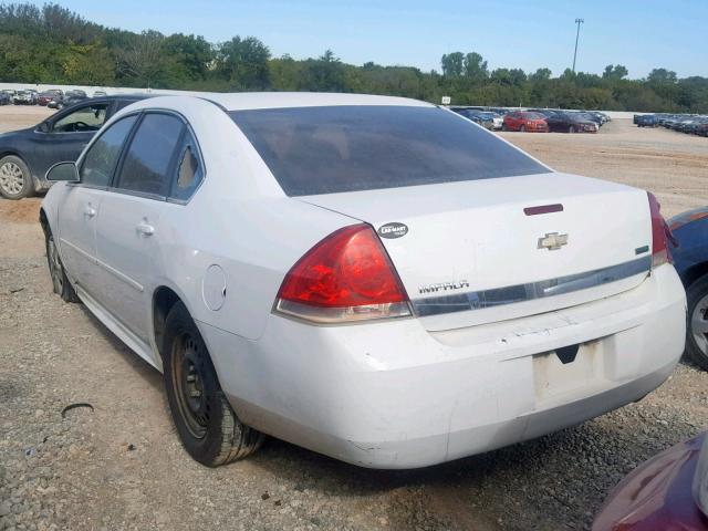 2G1WA5EKXA1226706 - 2010 CHEVROLET IMPALA LS WHITE photo 3