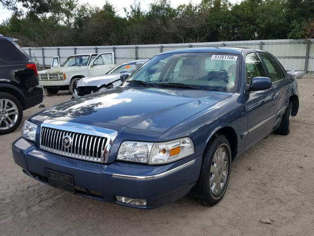 2MEHM75V67X605364 - 2007 MERCURY GRAND MARQ BLUE photo 2