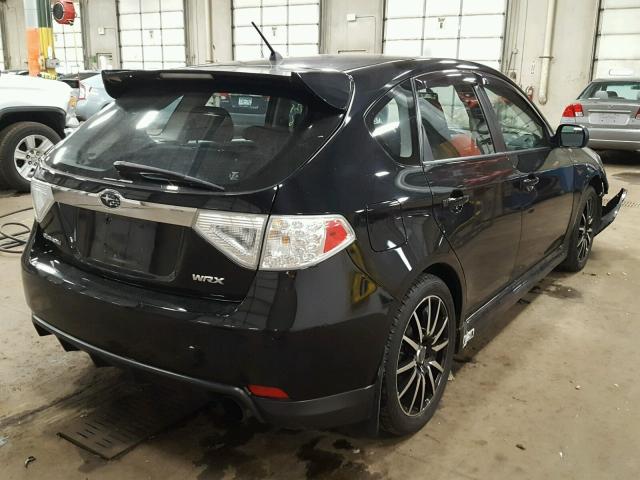 JF1GH76669G825403 - 2009 SUBARU IMPREZA WR BLACK photo 4