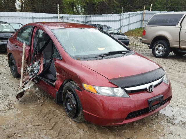 2HGFA16346H033765 - 2006 HONDA CIVIC DX V RED photo 1