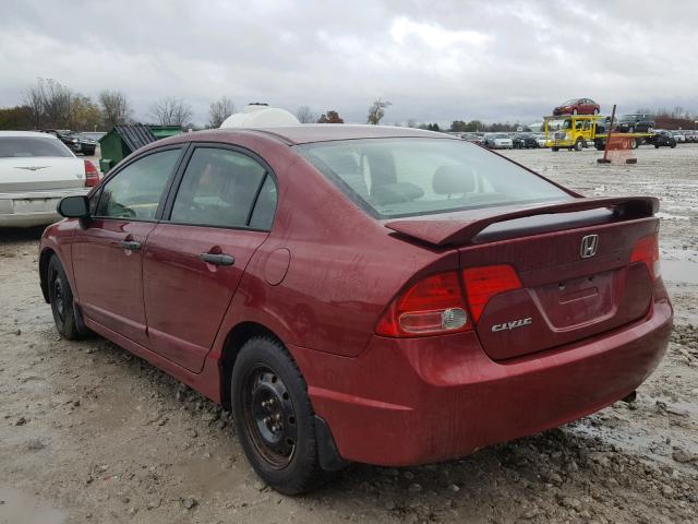 2HGFA16346H033765 - 2006 HONDA CIVIC DX V RED photo 3