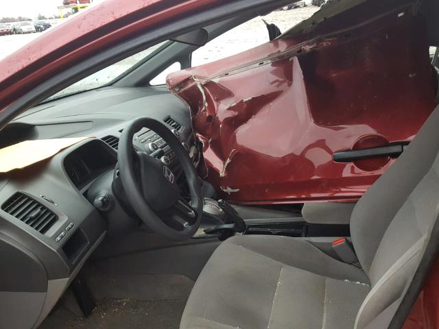 2HGFA16346H033765 - 2006 HONDA CIVIC DX V RED photo 5