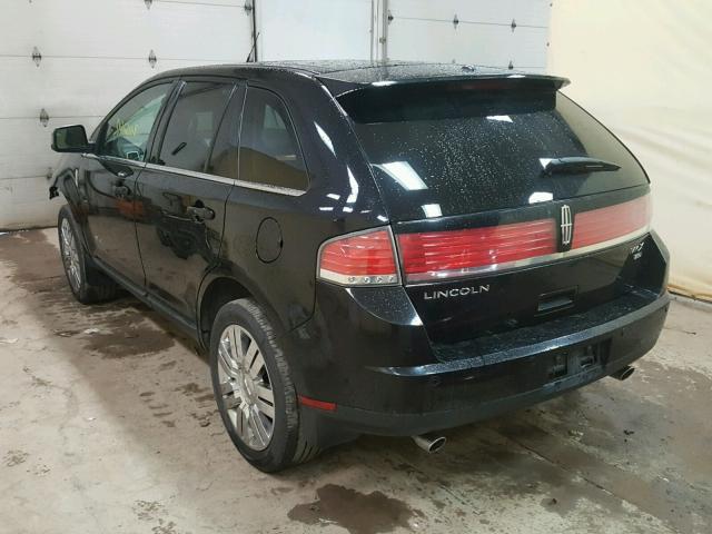 2LMDU88C48BJ01426 - 2008 LINCOLN MKX BLACK photo 3