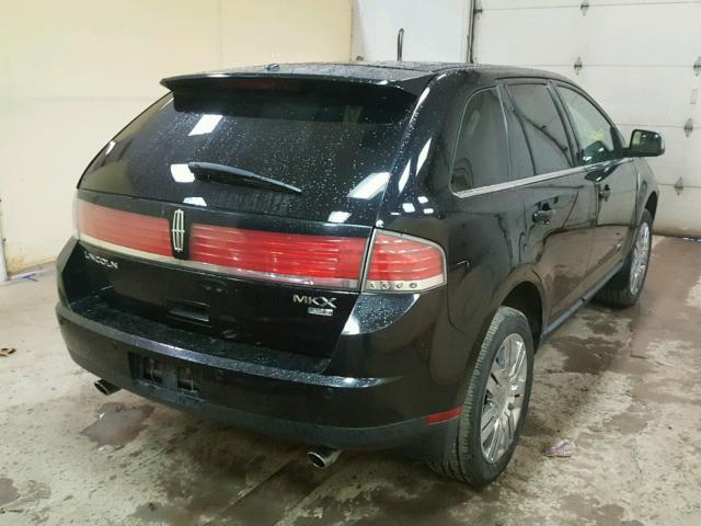 2LMDU88C48BJ01426 - 2008 LINCOLN MKX BLACK photo 4