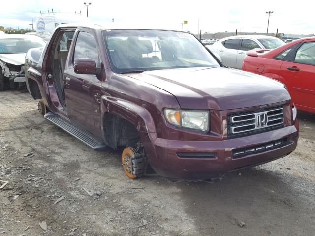 2HJYK16568H515223 - 2008 HONDA RIDGELINE BURGUNDY photo 1