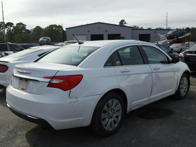 1C3CCBAB9EN176074 - 2014 CHRYSLER 200 LX WHITE photo 4