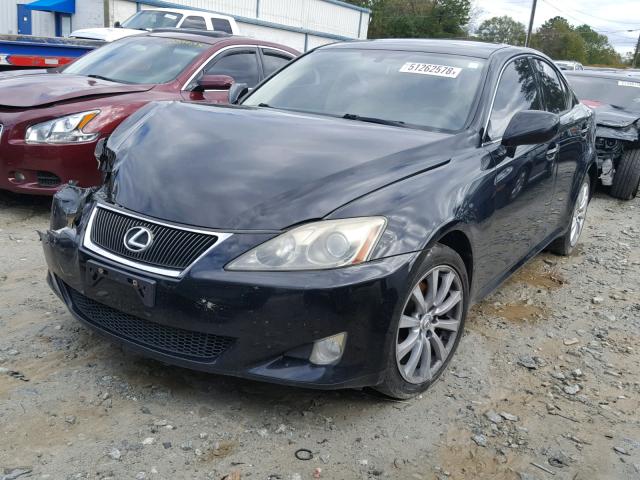 JTHCK262172017267 - 2007 LEXUS IS 250 BLACK photo 2