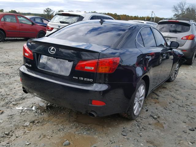 JTHCK262172017267 - 2007 LEXUS IS 250 BLACK photo 4