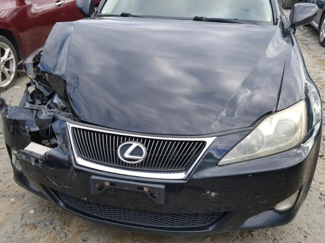 JTHCK262172017267 - 2007 LEXUS IS 250 BLACK photo 7