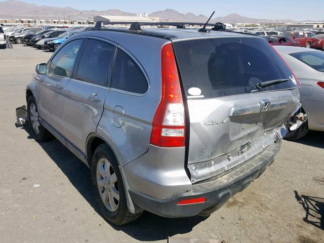 JHLRE48748C071412 - 2008 HONDA CR-V EXL SILVER photo 3