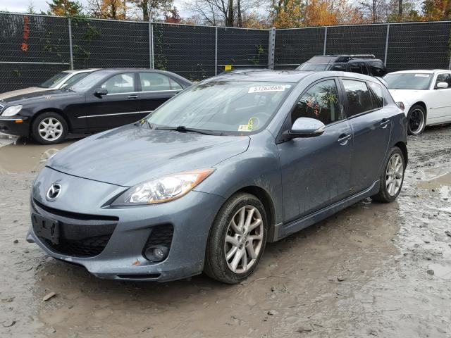 JM1BL1L68C1580960 - 2012 MAZDA 3 S TEAL photo 2