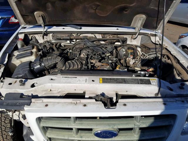 1FTYR10E72PA21139 - 2002 FORD RANGER WHITE photo 7