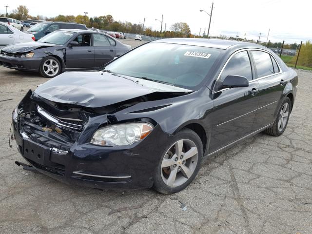 1G1ZC5E1XBF130633 - 2011 CHEVROLET MALIBU 1LT BLACK photo 2