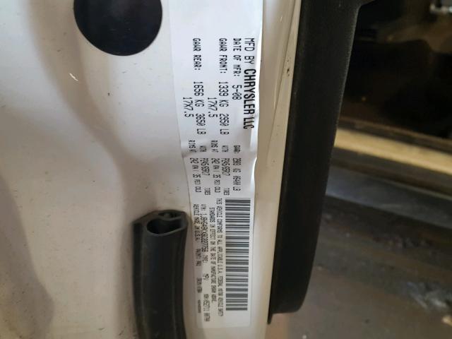 1J8HG48KX8C227758 - 2008 JEEP COMMANDER WHITE photo 10