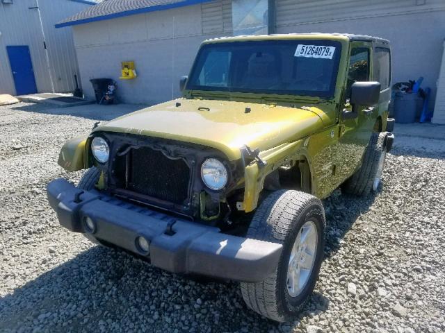 1J4FA54197L201387 - 2007 JEEP WRANGLER S GOLD photo 2