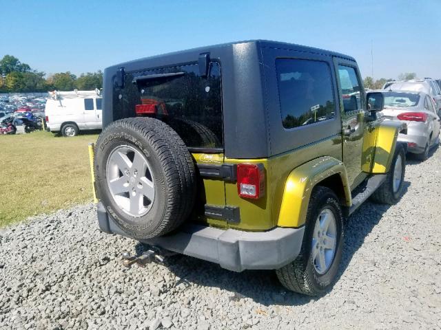 1J4FA54197L201387 - 2007 JEEP WRANGLER S GOLD photo 4