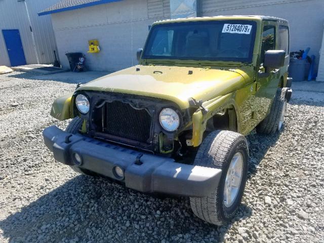 1J4FA54197L201387 - 2007 JEEP WRANGLER S GOLD photo 9