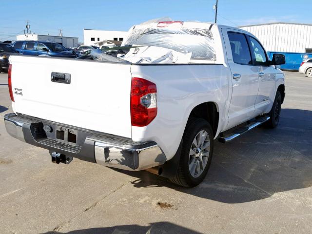 5TFHW5F11EX411808 - 2014 TOYOTA TUNDRA CRE WHITE photo 4