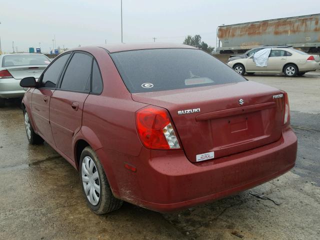 KL5JD56Z15K201094 - 2005 SUZUKI FORENZA S MAROON photo 3