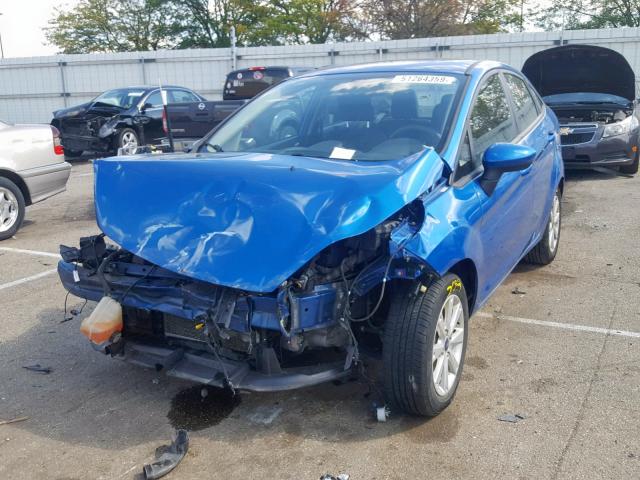 3FADP4BJ7BM162725 - 2011 FORD FIESTA SE BLUE photo 2