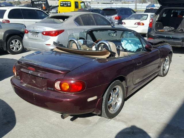 JM1NB3531Y0150490 - 2000 MAZDA MX-5 MIATA PURPLE photo 4