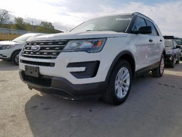 1FM5K7B82GGA59849 - 2016 FORD EXPLORER WHITE photo 2