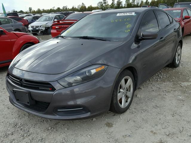 1C3CDFBB1GD592342 - 2016 DODGE DART SXT GRAY photo 2