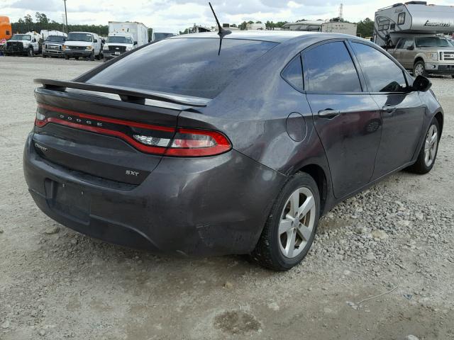 1C3CDFBB1GD592342 - 2016 DODGE DART SXT GRAY photo 4