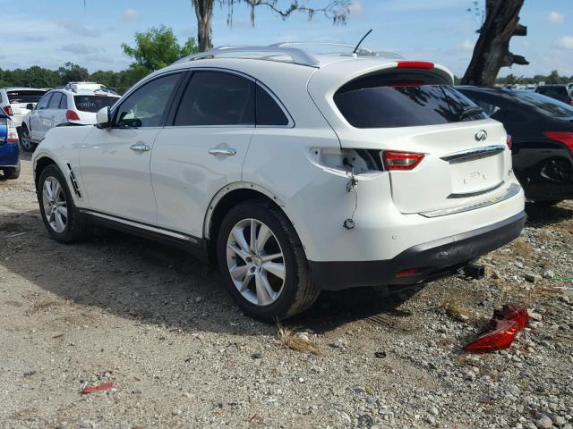 JN8AS1MU6CM122672 - 2012 INFINITI FX35 WHITE photo 3