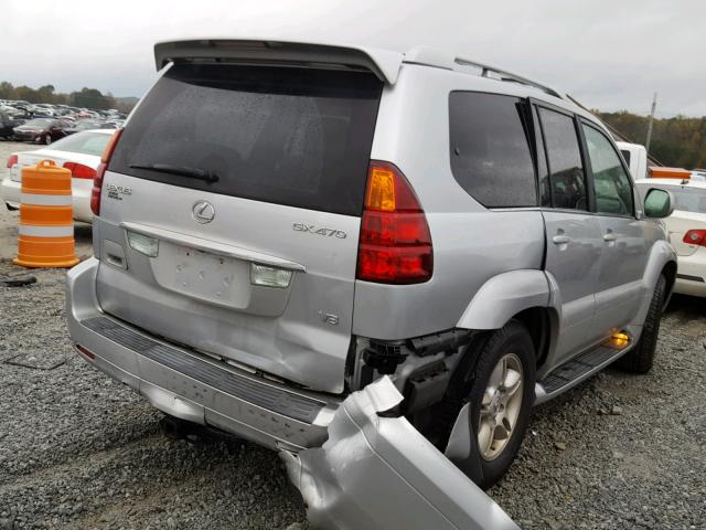 JTJBT20X560101131 - 2006 LEXUS GX 470 SILVER photo 4