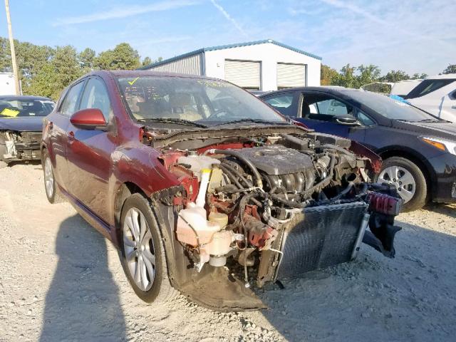 JM1BL1H53A1260104 - 2010 MAZDA 3 S BURGUNDY photo 1