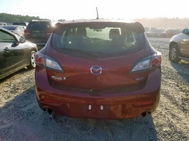 JM1BL1H53A1260104 - 2010 MAZDA 3 S BURGUNDY photo 9