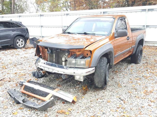 1GCDS146048157986 - 2004 CHEVROLET COLORADO ORANGE photo 2