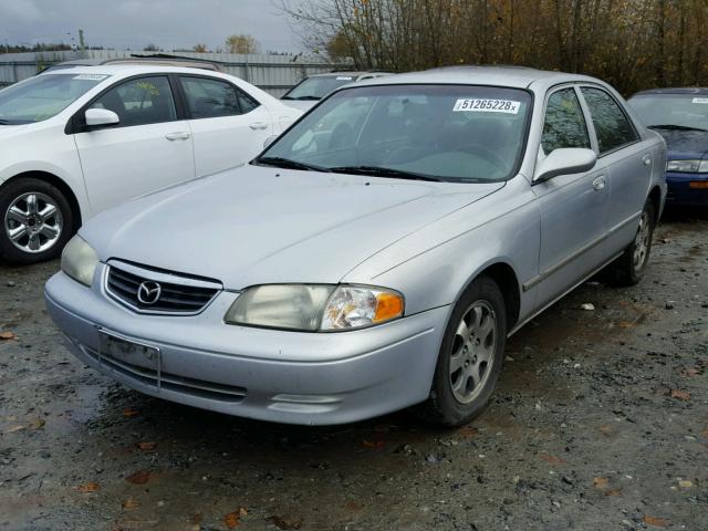 1YVGF22C915225497 - 2001 MAZDA 626 ES SILVER photo 2