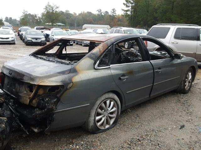 KMHFC46FX7A165817 - 2007 HYUNDAI AZERA SE BURN photo 4