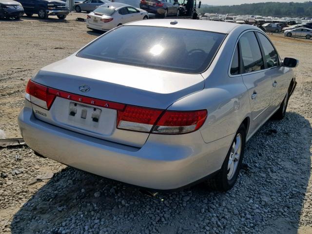 KMHFC46D27A210506 - 2007 HYUNDAI AZERA GLS SILVER photo 4