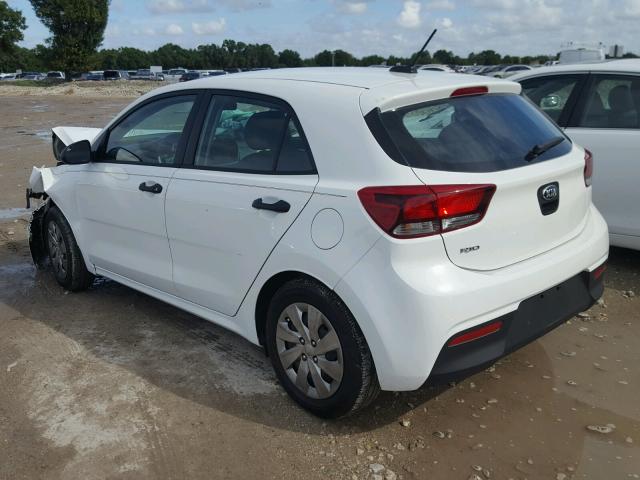 3KPA25AB7JE091367 - 2018 KIA RIO LX WHITE photo 3