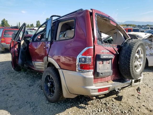 JA4MW51R11J032083 - 2001 MITSUBISHI MONTERO LI RED photo 3